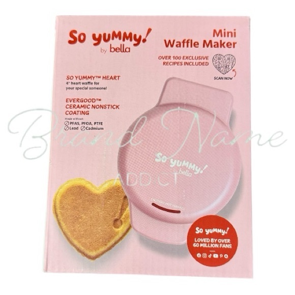 So Yummy! Other - So Yummy Mini Heart Waffle Maker